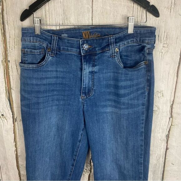 Kut from the Kloth Straight Leg Rough Hem Jeans Size 12   275 - Picture 9 of 10